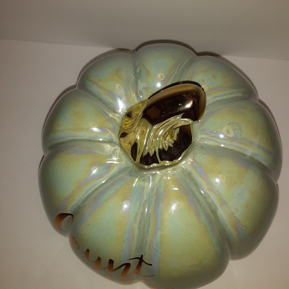 Large Ceramic Pumpkin - Picture 6 of 7